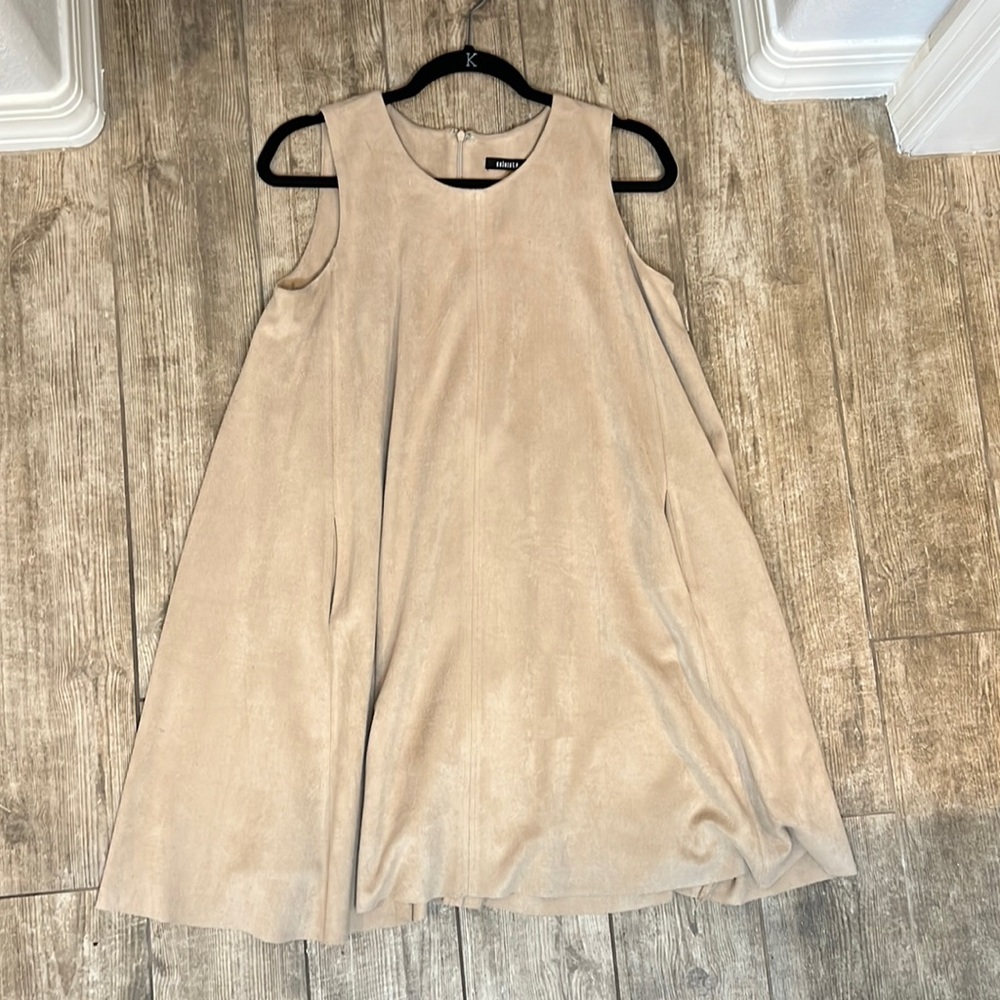 Suede-looking shift dress. Purchased at Nordstrom